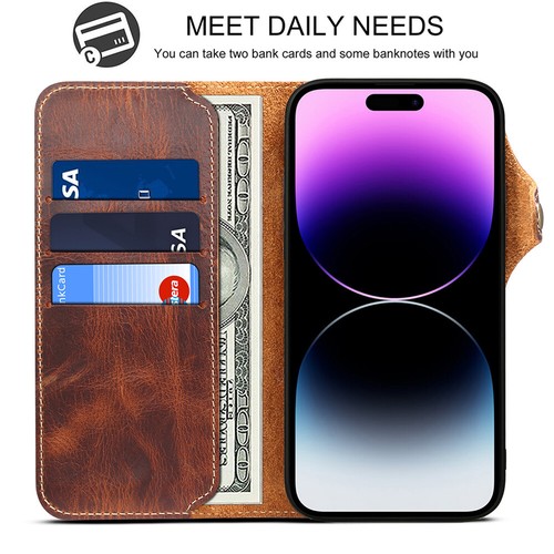 Genuine Leather For Samsung S25/S24/S23/S22/S21/S20 Ultra Case Wallet Flip Cover - Picture 2 of 22