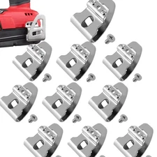 10PK Belt Clip Hook for Milwaukee Power Tool Cordless Drill Holder with Screw