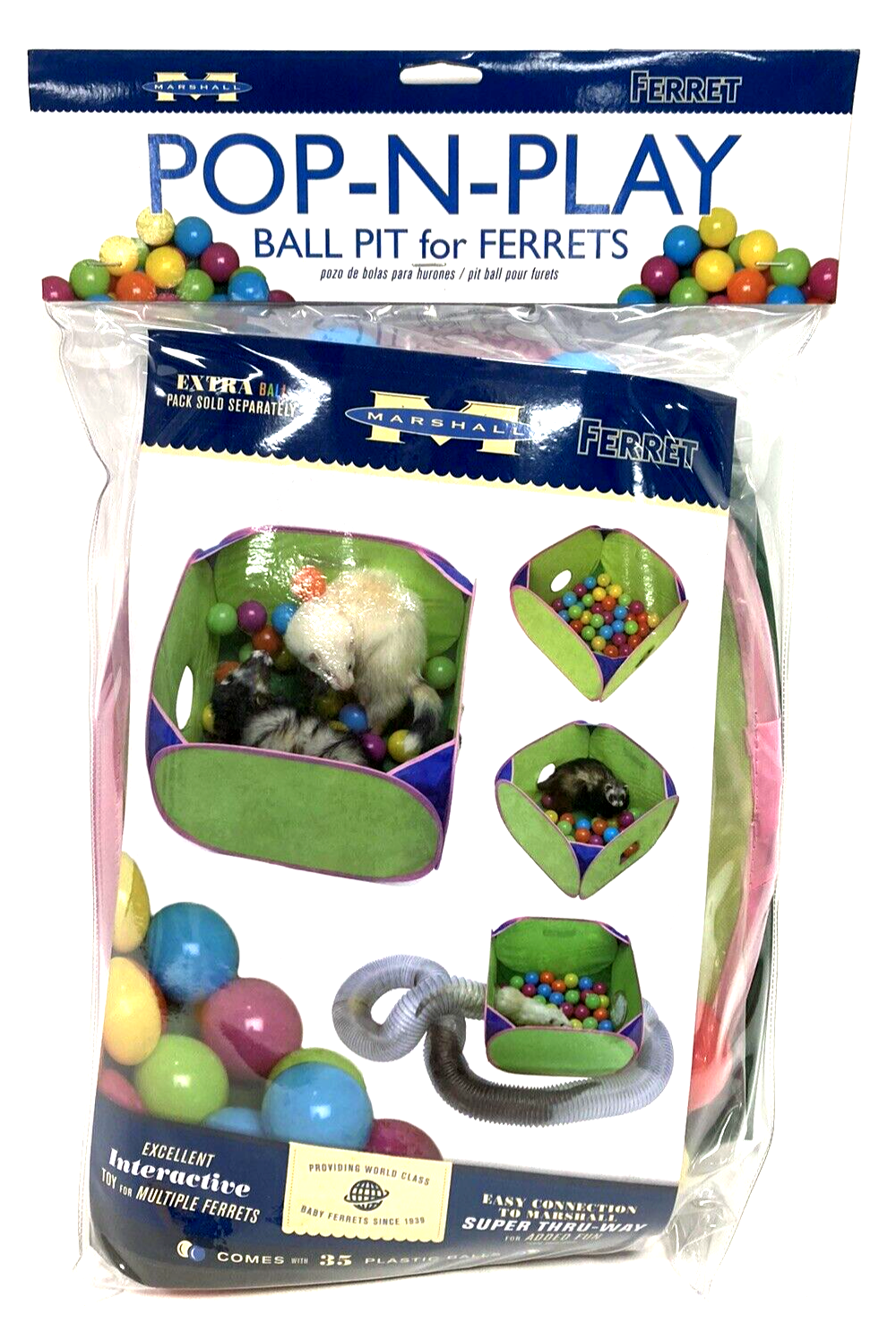 Pet Supplies : Pet Toy Balls : Marshall Pet Products Pop-N-Play Ball Pack 