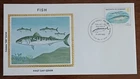 UNITED KINGDOM  - 1985 - FISH - COLORANO SILK CACHET - FDC - VF - #23
