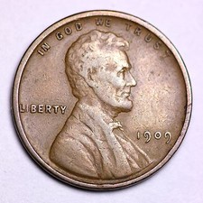 1909 V.D.B. Lincoln Wheat Cent Penny LOWEST PRICES ON THE BAY  FREE SHIPPING 