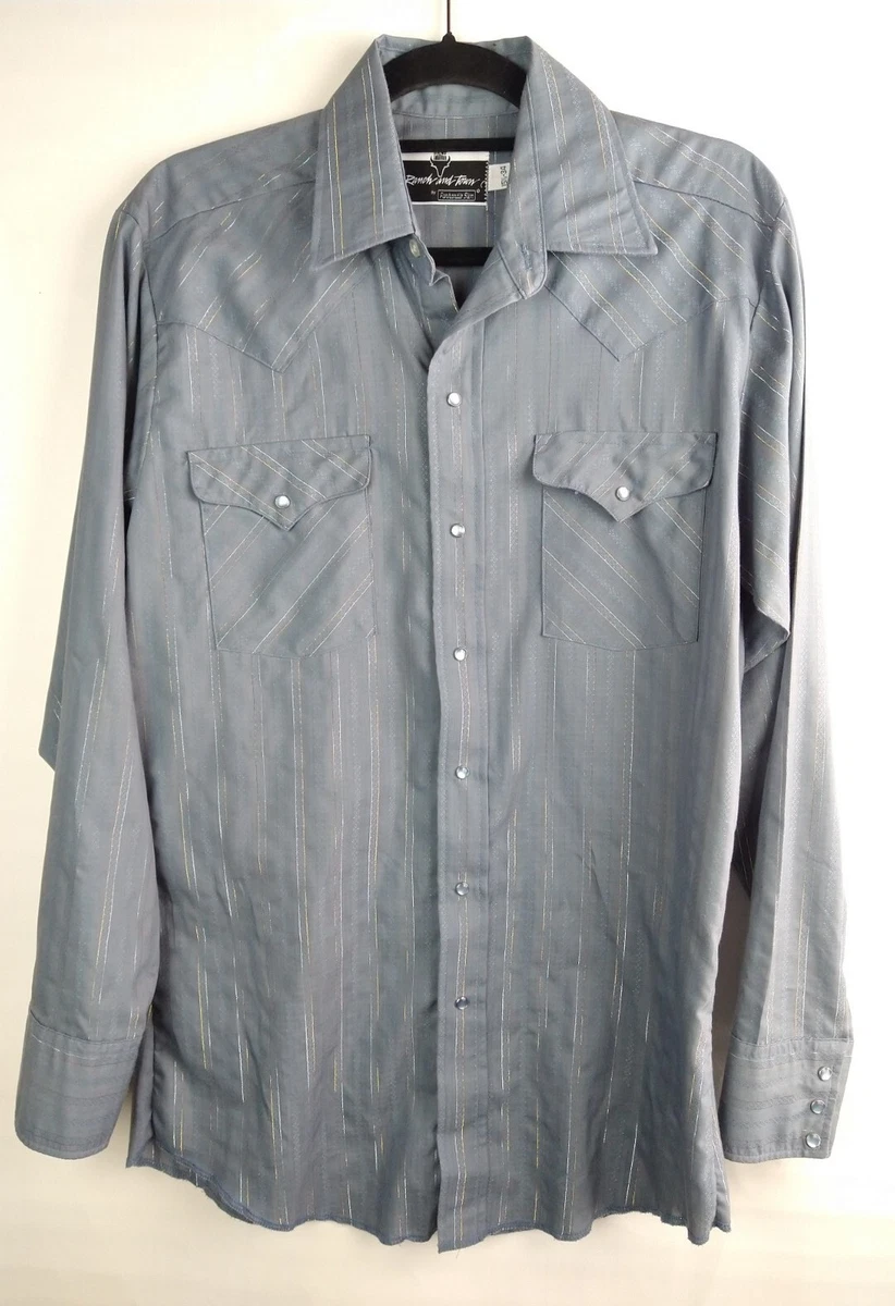 gray western shirt