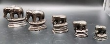 5 Vintage Elephant Opium Weights