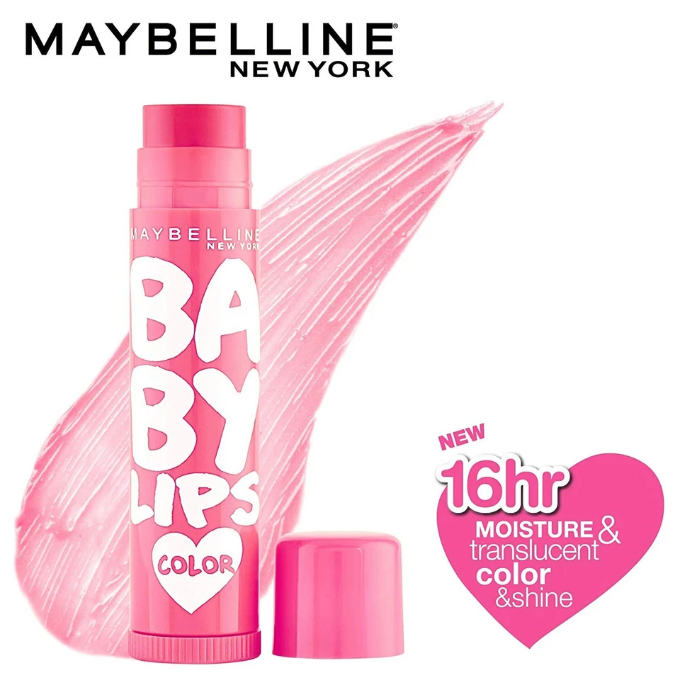 Bálsamo labial Maybelline New York Baby Lips, lolita rosa, 4 g hidratante, reparador Foto 3 de 4