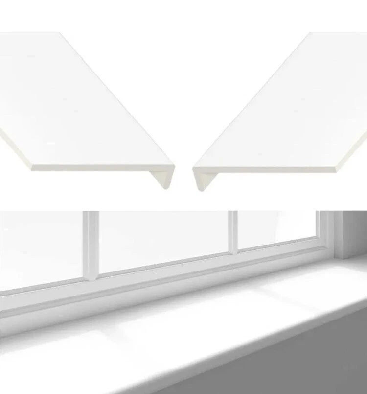 Cubierta de tablero de tapado de cilíndricos de ventana de PVC de 700 mm de longitud cubierta de umbral de PVC 9 mm de grosor  Foto 3 de 4