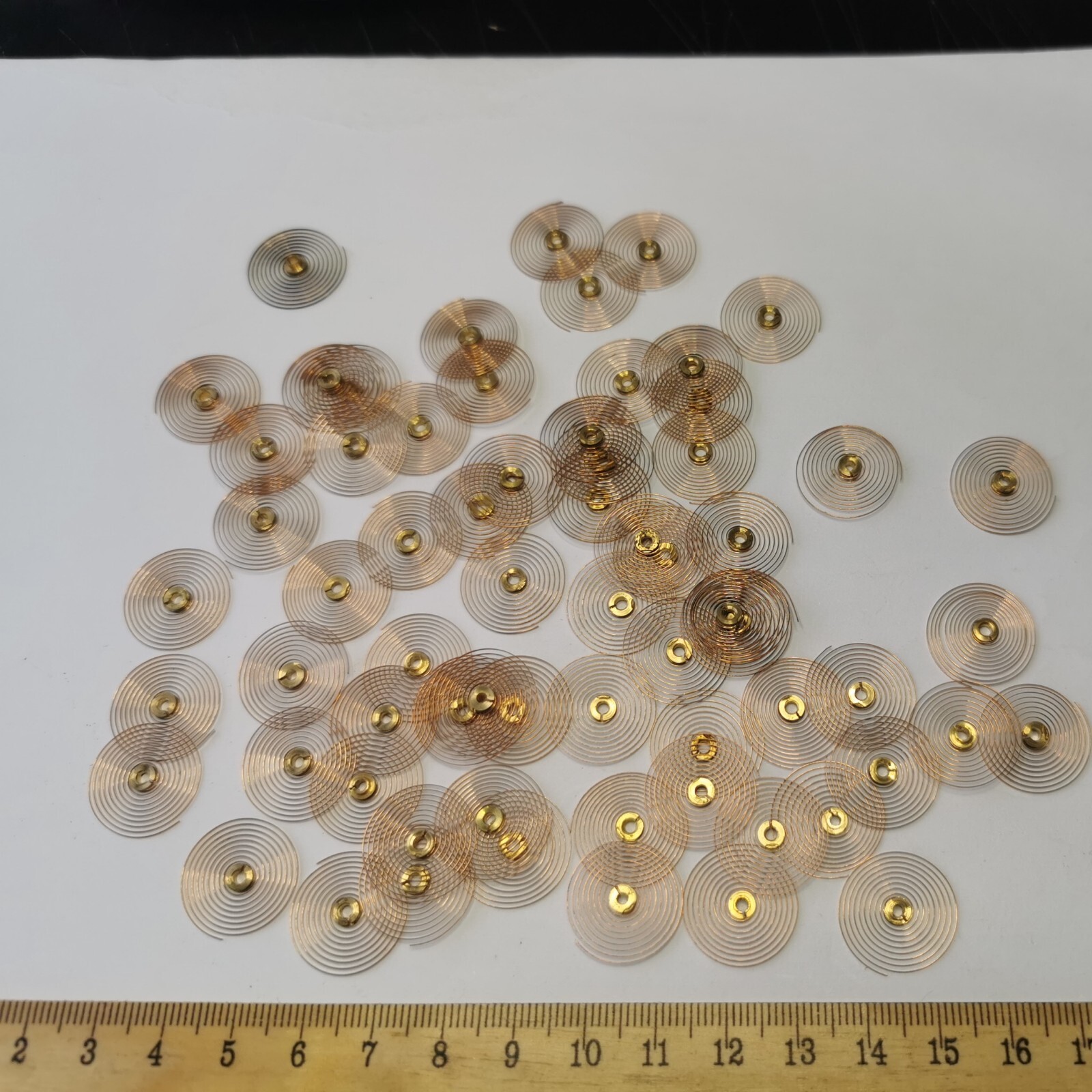 Job Lot of Vintage Clock Hairsprings, New Old Stock, Various Sizes