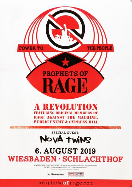 Prophets Of Rage - A Revolution, Wiesbaden 2019 | Konzertplakat | Poster-image