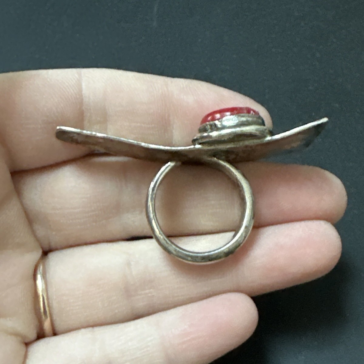 Bague En Argent Massif 925 - Taille 55, Jonc Simple, Vintage - Occasion