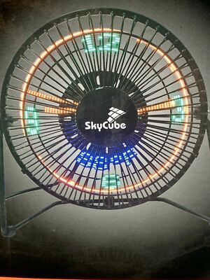  SkyCube LED Display Fan 6'' (15cm) SC-06FAN (Clock/Fan/Temperature Display)