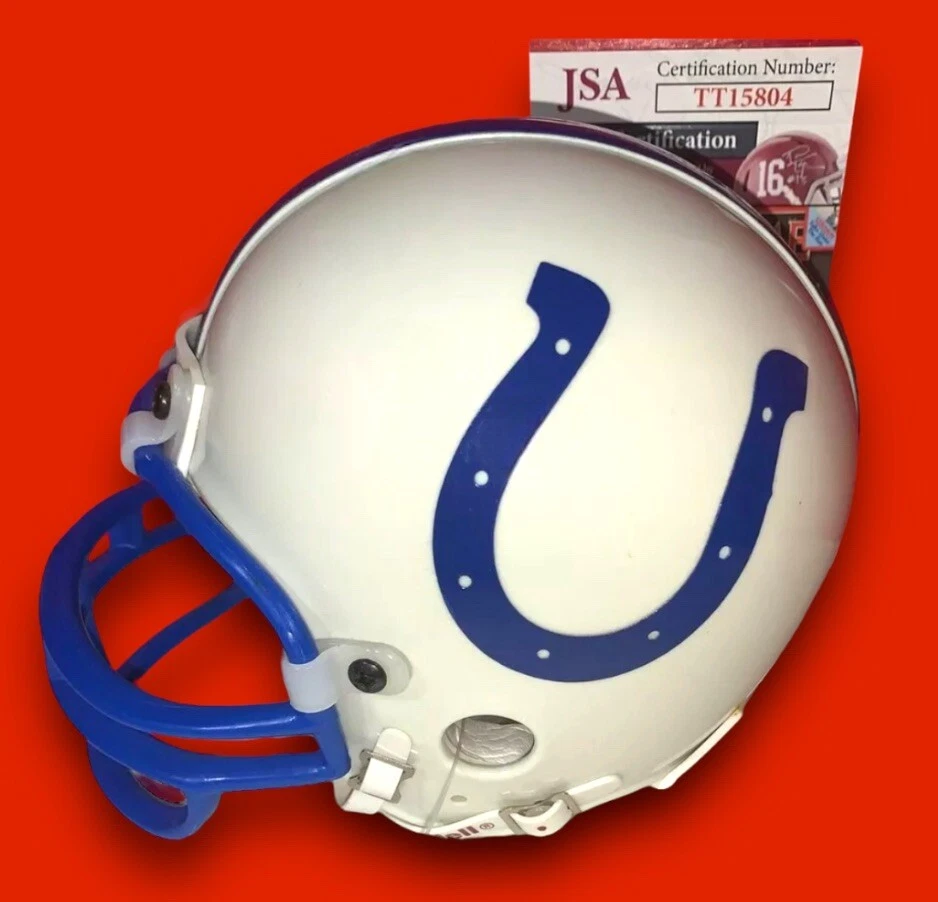 RAYMOND BERRY AUTOGRAPHED SIGNED BALTIMORE COLTS COLTS MINI HELMET JSA CERT.  - Image 3 of 4