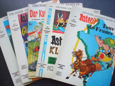 Asterix Softcover, frühe 3. Auflagen von 1970, 3 DM, in Topzustand!