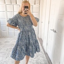 Ulla Johnson Floral Tiered Ruffle Midi Dress