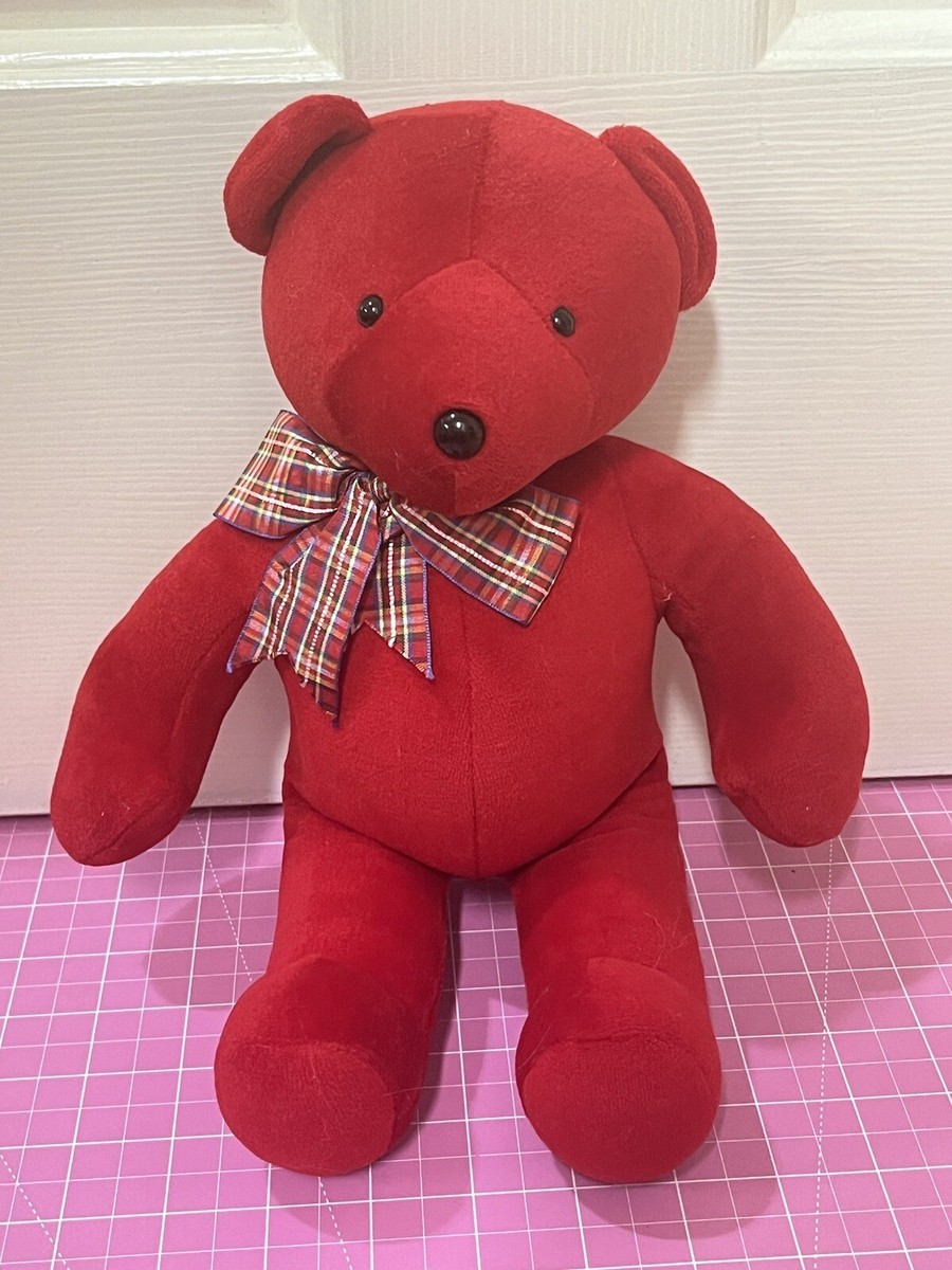 VGUC-VINTAGE-13” 1984 NORTH AMERICAN BEARS CO. Baby Bare Teddy Red