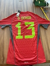 2023 Mexico Adidas Goalkeeper Jersey Size M Guillermo Ochoa Utileria Singed