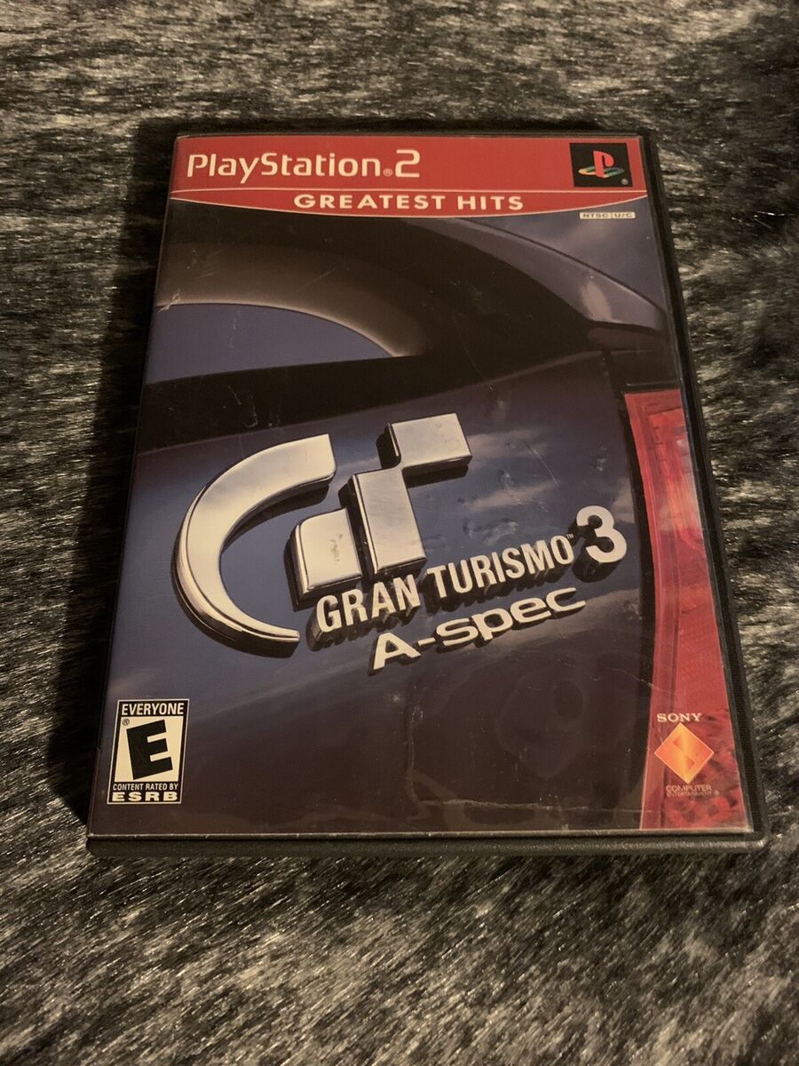 Gran Turismo 3 A-spec - PlayStation 2 PS2 w/ Manual & Reg. Card - Black  Label