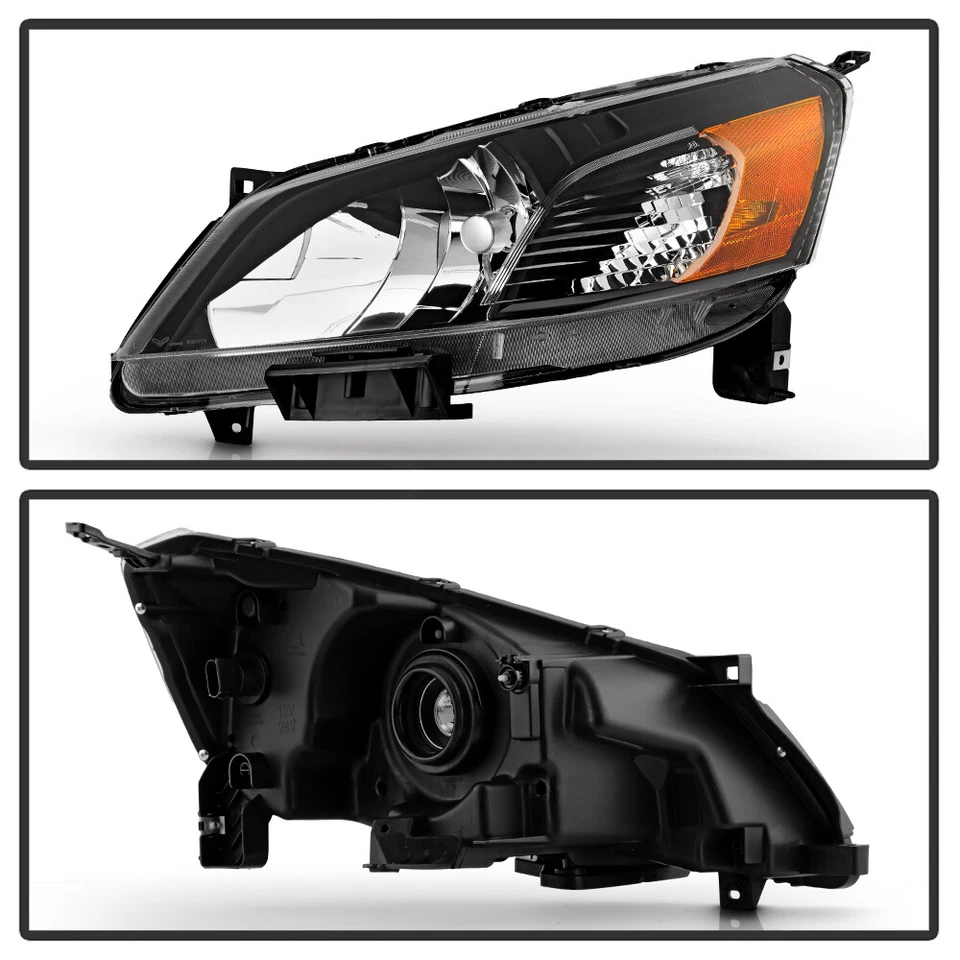 Faros delanteros izquierda+derecha estilo fábrica negros para Nissan NV200 2013-2021 Foto 3 de 4