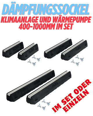 Dämpfungssockel Klimaanlage Wärmepumpe Bodenkonsole Set 400/600/1000 mm