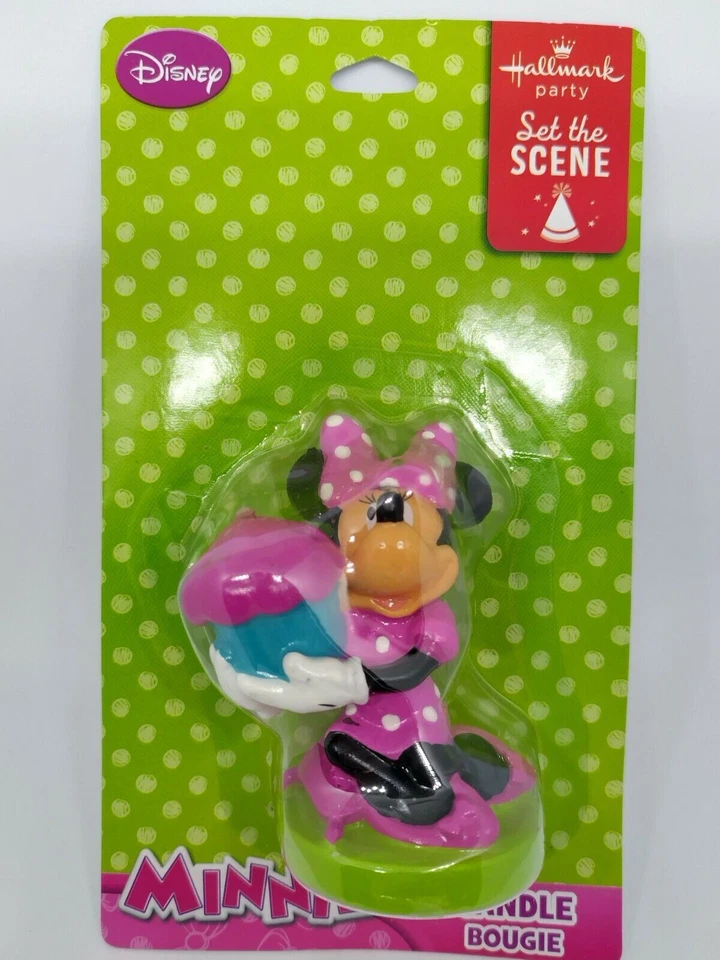 Disney Minnie Mouse Niña Cumpleaños Vela Tema Pastel Topper Celebrar Fiesta Foto 2 de 4