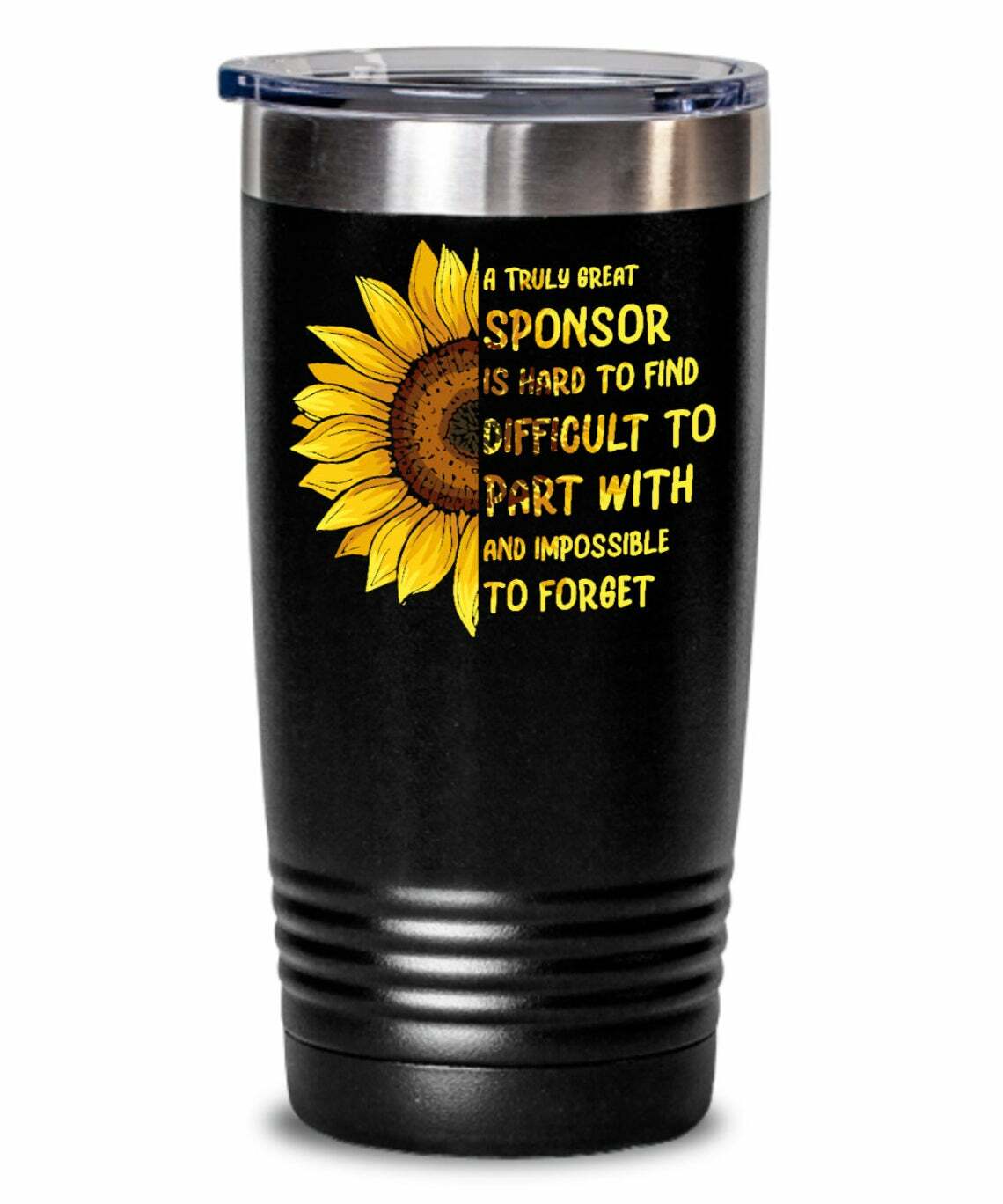 Addiction AA Sponsor Tumbler Sobriety Gifts Alcohol Narcotic Drug Gift Water Mug