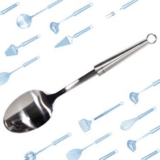 Servier L&ouml;ffel 33 cm Gem&uuml;se aus Edelstahl mit &Ouml;se - twisted -