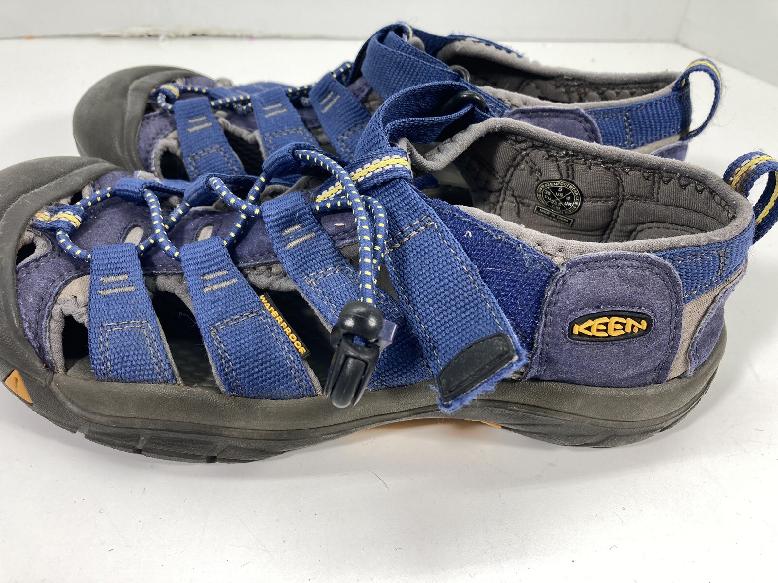 Sandali KEEN Newport H2 scarpe da acqua ragazzi giovani taglia 5 cinturini blu stile 1009962