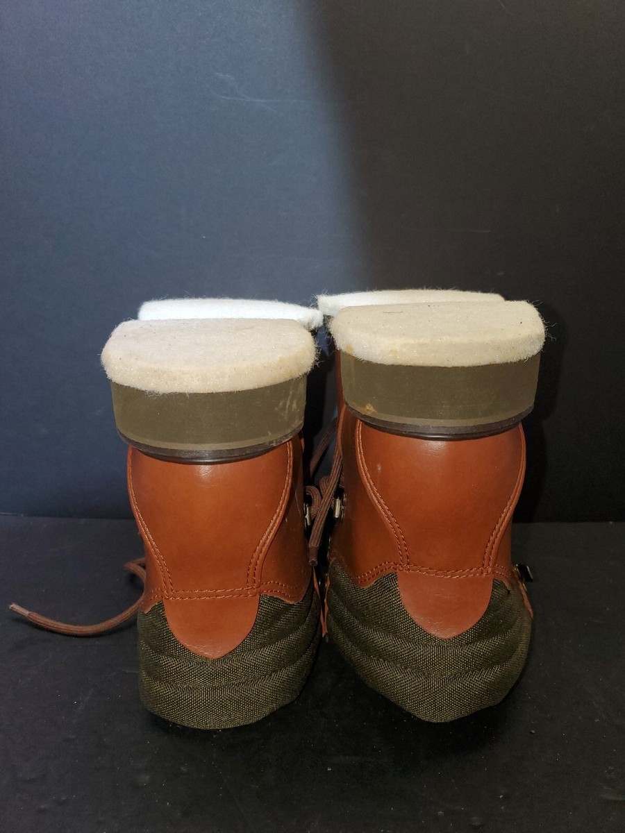 SIMMS Fly Fishing River Wading Boots Felt‎ Sole Leather Brown/Green -  Size 7 SIMMS Fly Fishing River Wading Boots Felt Sole Leather w  main image 3