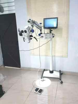 LED 3 Step Operating Microscope Portable beam splitter, cmaer and LED screen