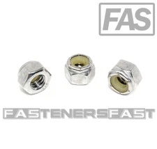 (25) 1/4-20 Stainless Steel Nylon Insert Lock Nuts - 316 Marine Grade Stainless