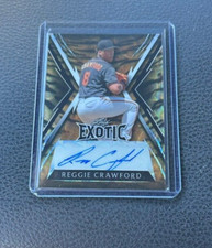 2023 Leaf Exotic Reggie Crawford Tiger Rookie Auto 3/8