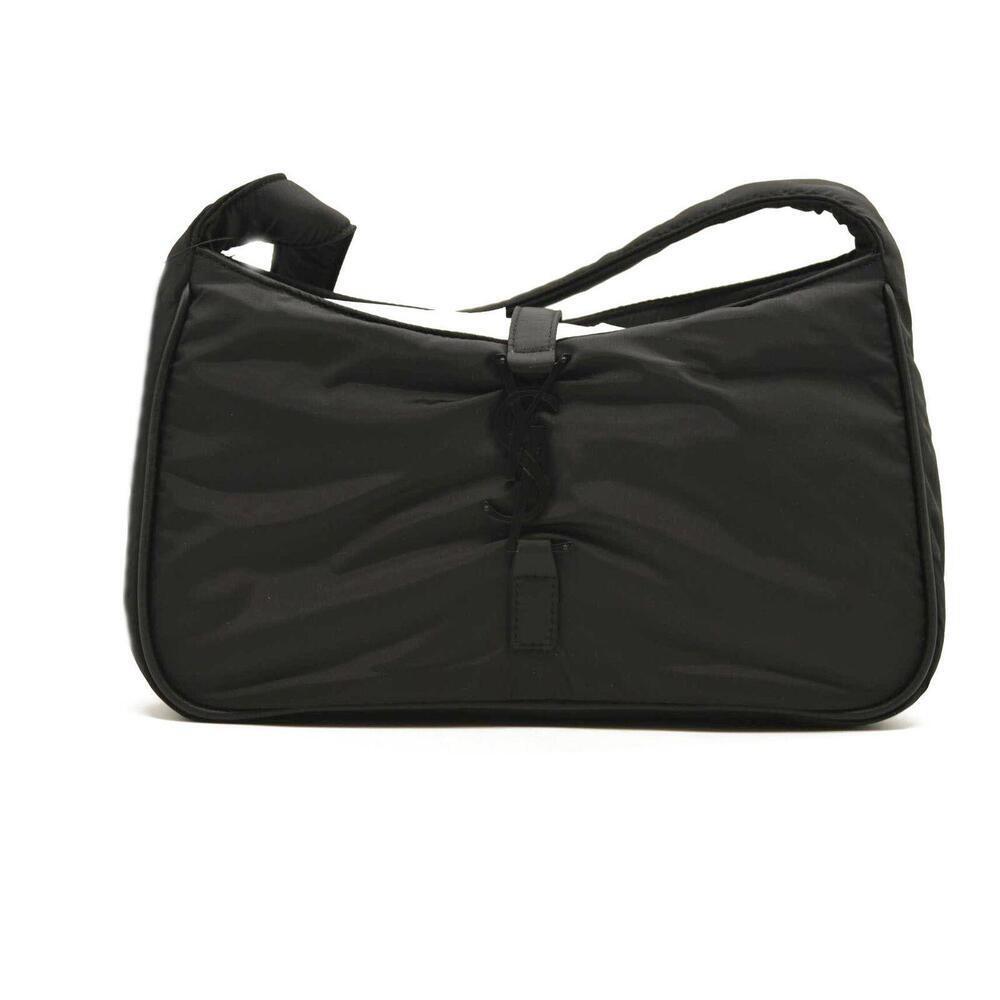 SAINT LAURENT Econyl nylon Le 5 A 7 Hobo nero