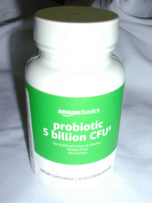 Probiotic 5 Billion CFU, 8 Probiotic Strains with 60 Mg Prebiotic Blend, 60