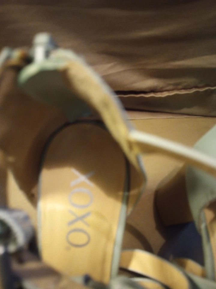 XOXO Seafoam Verde Gladiador Estilo 3 en Tacón Talla 6 1/2 Nuevo sin Etiquetas Foto 3 de 4