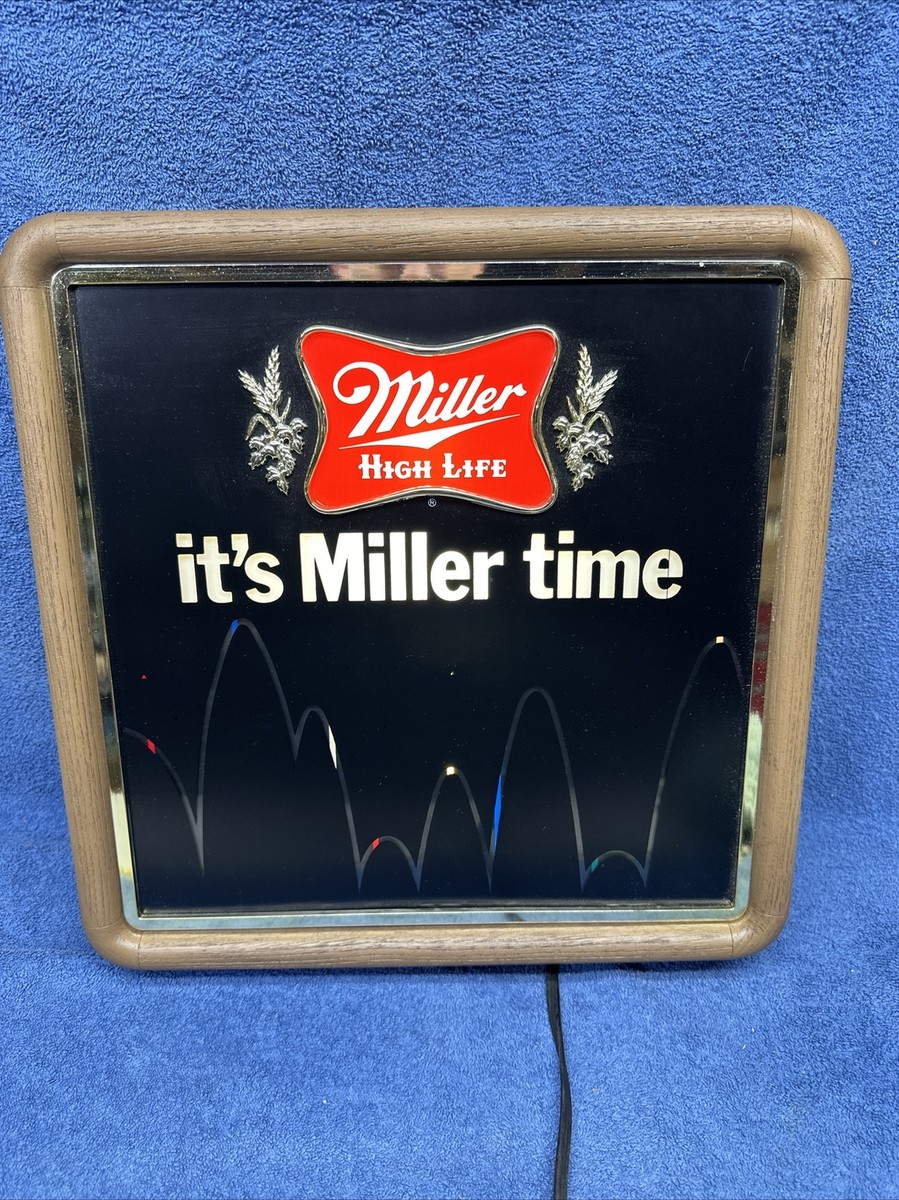 ヴィンテージ Miller high life バウンスボールモーションサイン NEW OLD STOCK MILLER HIGH LIFE BEER BOUNCING BALL LIGHT UP MOTION