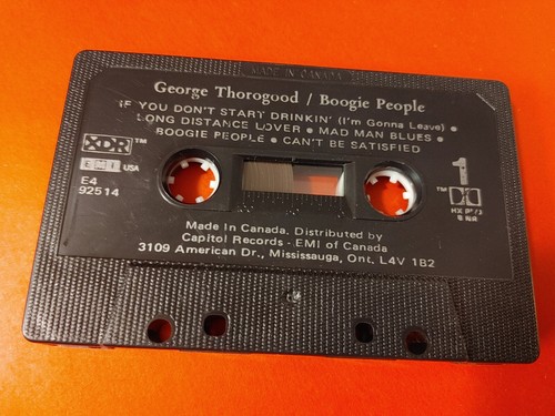 GEORGE THOROGOOD & THE DESTROYERS - BOOGIE PEOPLE - cassette (1991, EMI CANADA) - Picture 8 of 8