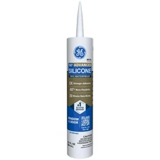 Advanced Silicone Caulk for Window & Door, White, 10 Fl Oz Cartrid, 1 Pack - 100
