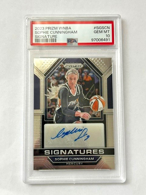 2023 Prizm Sophie Cunningham Signature Auto PSA 10 view 1
