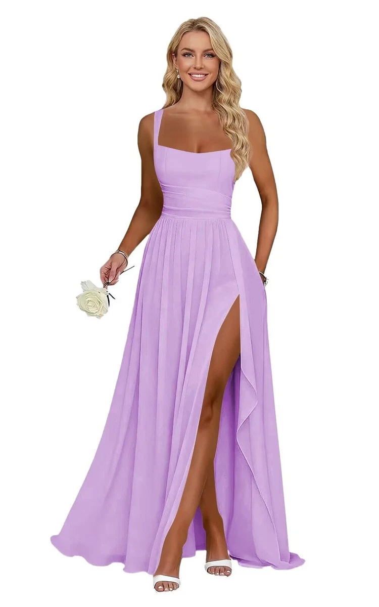 princess polly baby blue dress All Purples Bridesmaid Dresses – BABARONI main image 1