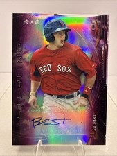 2014 Bowman Sterling Prospect Magenta Refractor /99 Blake Swihart Auto Red Sox