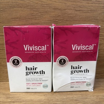 2xViviscal Hair Growth Dietary Supplement with Collagen Complex 360 Tablets