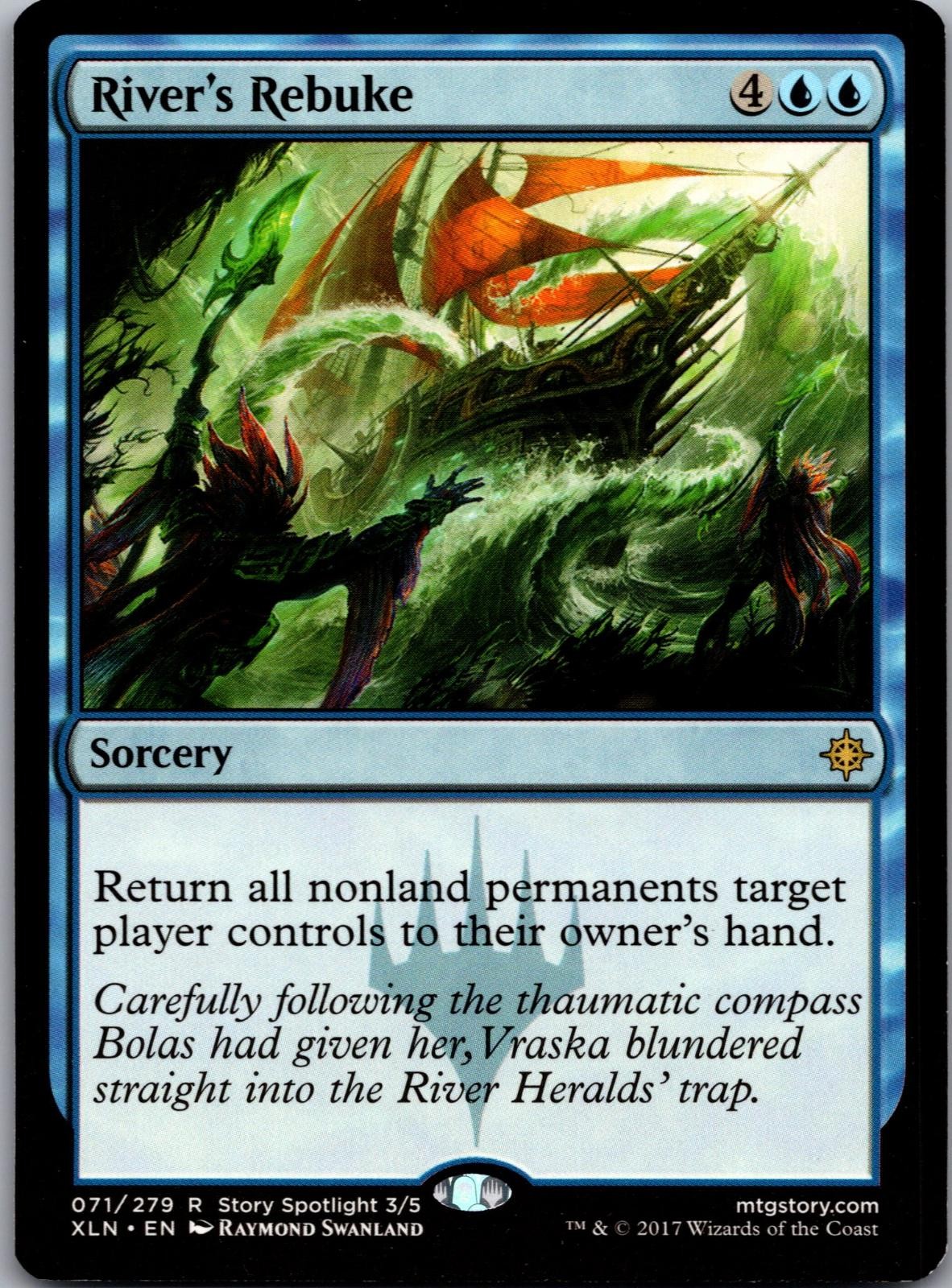 River's Rebuke 71 Rare Ixalan Magic: The Gathering Lightly Played