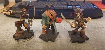 Disney Infinity Wii - Captain Jack Sparrow/ Barbossa und Davy Jones Spielfiguren