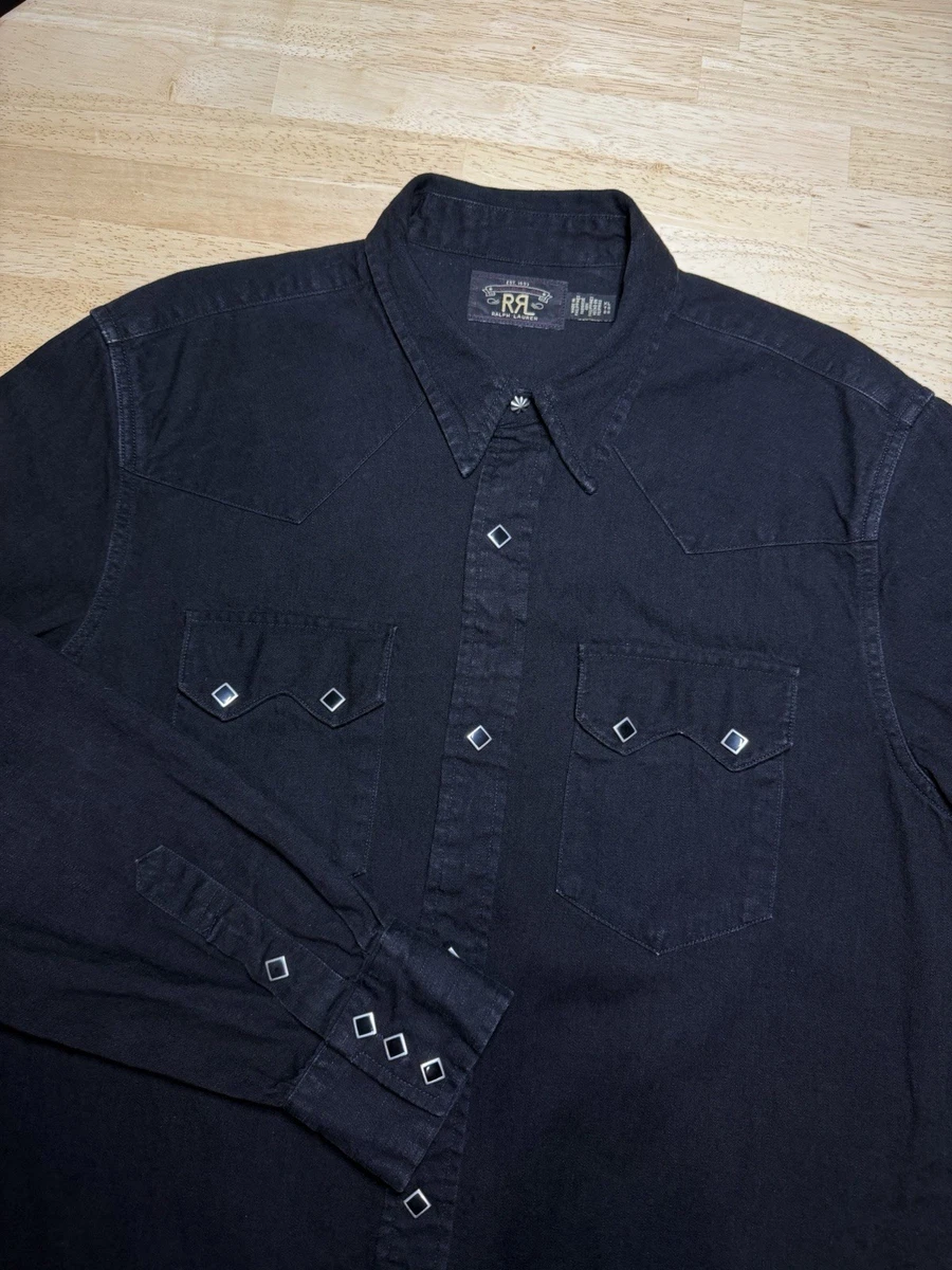 RRL Denim Casual Button-Down Shirts for Men for sale - eBay