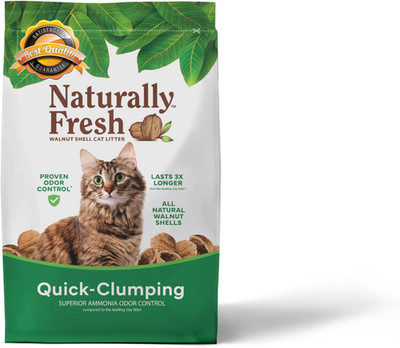 Walnut Shell Cat Litter Clumping Unscented Natural Sustainable 30 lb