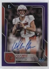 2025 Bowman Chrome University Football Purple Refractor Miller Moss #BCA-MMO