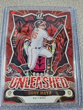 #20 Coby Mayo 2024 Donruss #/99 Unleashed Red Xplosion AE70