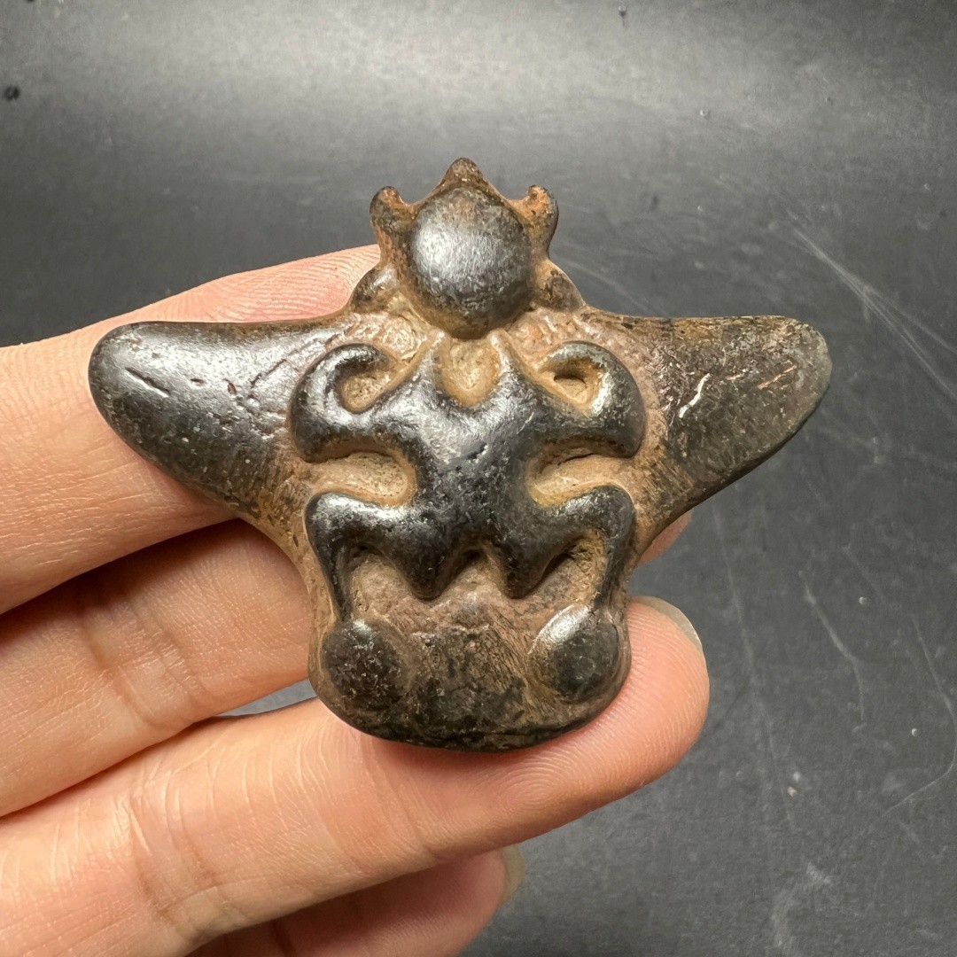 Vintage Thokcha Sky Iron Garuda Amulet - Tibetan Pendant, Buddha Protection