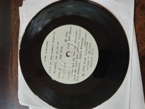 The Queers / Pink Lincolns 7"  Bikini Kill ( cover song )  Lookout! Records PUNK - Picture 5 of 6