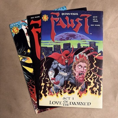 Faust: Love of the Damned #1 2 3 North Star 1989 Quinn Vigil 1988