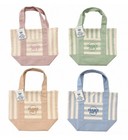 Trader Joe’s Mini Pastel Stripe Canvas Tote Bag Limited Edition Set Of 4 — photo 2