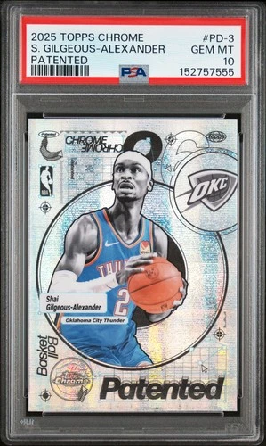 2025 Topps Chrome Shai Gilgeous-Alexander Base (PSA 10)